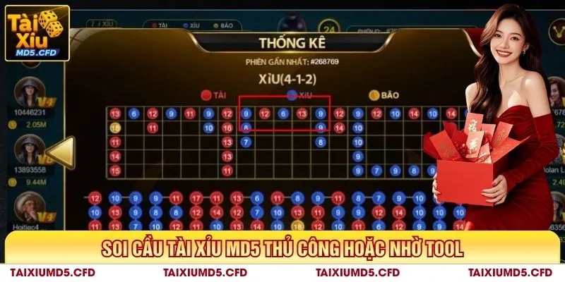 Soi cầu tài xỉu MD5 thủ công hoặc nhờ tool