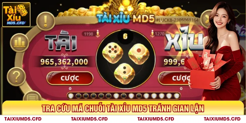 Tra cứu mã chuỗi tài xỉu MD5 tránh gian lận